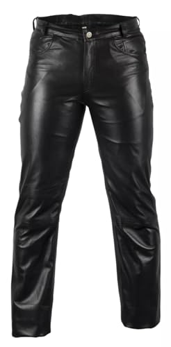 Mens Cowboy Western Traditional Native American Leather Pants Men Casual Breeches Fashion Pant for Mens