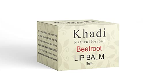 Image of khadi Natural Herbal Beetroot Lip Balm For Dry Damaged And Chapped Lips |Moisturizer Lip Balm Enriched with Essential Oils (Paraben-free) - 8 gm