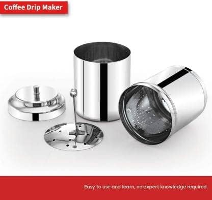 Cafetera de filtro tradicional de acero inoxidable 200 mL miniatura 6