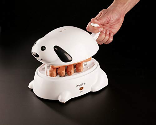 Maverick HC-01 Hero Electric Hot Dog Steamer Cooker, 6 Hot Dog Capacity, White