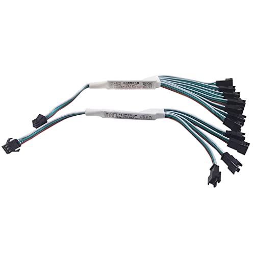 Image of WS2812B WS2811 16703 SK6812 WS2814 etc 3 pin RGB IC TTL Amplifier 1 to 4 Support 3 pin addressable LED Strip,LED String,Fairy String,LED Matrix ,LED Module etc DC5V DC12V DC24V (1 to 8)