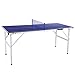 Table de Ping Pong Exterieur Pliable | 150 x 68 x 67 cm | Mini Tennis de Table avec Filet | - Hauteur Réglable - pour Extérieur et Intérieur