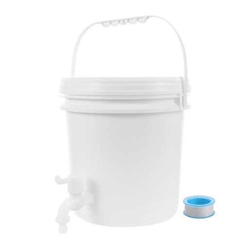 Seau de stockage étanche 10L avec robinet anti-fuite en plastique