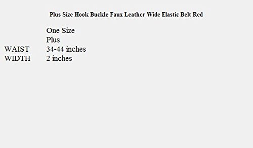 Evogues Apparel B20170405B_BRN-0001 Evogues Plus Size Hook Buckle Faux Leather Wide Elastic Belt Dark Brown thumb #2