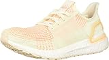 adidas Women's Ultraboost 19 Running Shoe, Off White/Off White/Glow Orange, 11.5