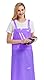 Nanxson Unisex Schürze TPU wasserdichte Schürze H-förmiger Schultergurt Arbeitsschürze für Haustier Pflege CFS0009 Purple