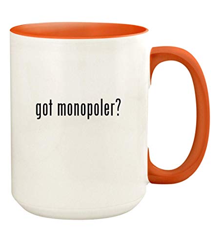 got monopoler? - 15oz Ceramic Colored Handle and Inside Coffee Mug Cup, Orange