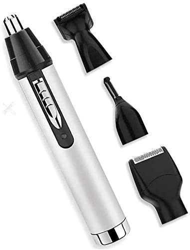 KouRy Ear and Nose Hair Trimmer Clipper 4 in 1 USB Rechargeable Professional Electric Eyebrow and Facial Hair