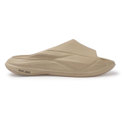 Image of AROOM Men's Classic Ultra Soft Sliders /Slippers with Cushion FootBed for Adult | Comfortable & Light Weight | Stylish & | Waterproof & Everyday Flip Flops for Gents /Boys