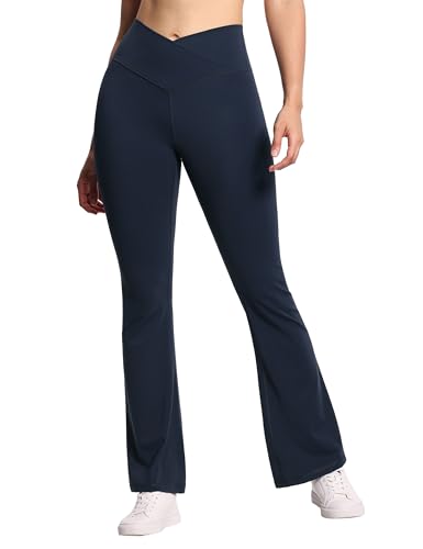 Pantalones de yoga con control de abdomen sin transparencias cintura alta
