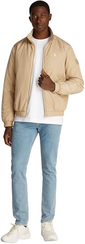 Calvin Klein Herren Jacke Padded Harrington Warm, Beige (Travertine), XXXL – Ansicht 5