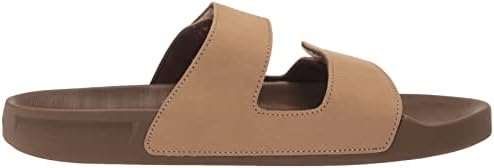 Quiksilver Men's Rivi Leather Double Adjust Slide Sandal, TAN 1, 8 | Image 5