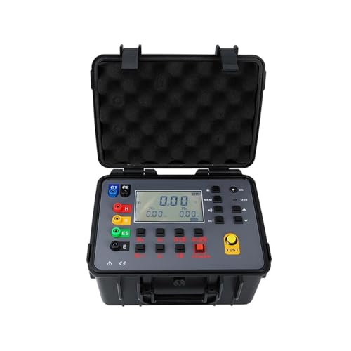 ダブルクランプ接地抵抗計 0-30 KΩ メガメーター Esr テスター オームメーターデータストレージ 電気計器