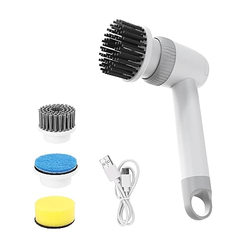 IOIUSKKU Cepillo de Limpieza Multiusos para Utensilios de Cocina y electrodomésticos ABS Cepillo de Limpieza eléctrico para el hogar Limpieza del hogar