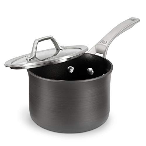 Calphalon Signature Hard Anodized Nonstick 2 Quart Sauce Pan with Cover 2 QT