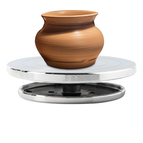 Torneta Para Arcilla - Torneta De Alfarería En Aleación De Aluminio - Herramienta Artesanal De Mesa Pequeña Antideslizante Para Escultura En Taller Aula Y Hogar