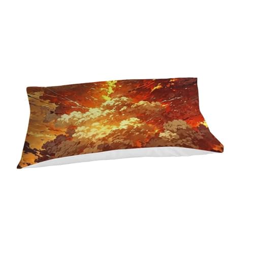 Housse de couette single rouge avec taie d'oreiller imprimé 3D - 7