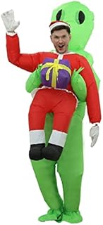 OVIFM Christmas Gingerbread Man Inflatable Costume Gingerbread Christmas Decorations for Indoor and Outdoor,1.88M Tall Cute Santa Costume for Garden,Yard,Lawn,Holiday and Party