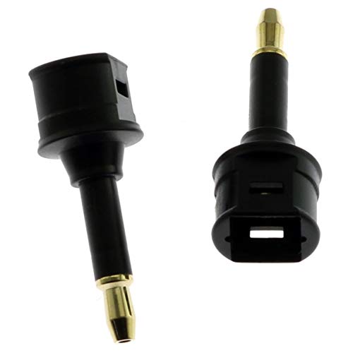 Adaptador óptico Toslink 3.5mm femenino a mini macho 2PCS miniatura 4