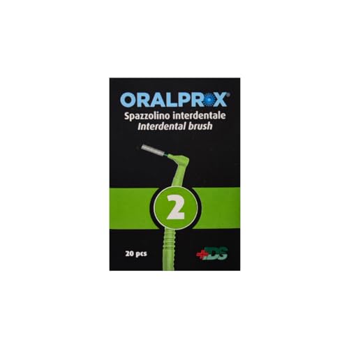OralProx® Scovolini Interdentali Micro Tascabili – Pulizia Profonda Spazi Interdentali – Anima Rivestita – 9 Misure – 20 Pz Blisterati Singoli (2 - Verde)