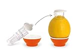 Patent-Safti Entsafter I Der Originale Safti Ausgießer für Zitronen, Orangen etc. I Einfacher als Jede Zitronenpresse oder Saftpresse I (Orange)
