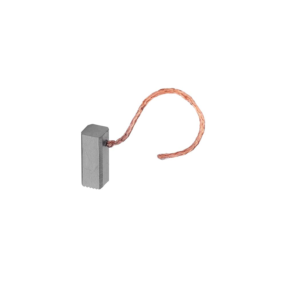 Trade-Shop Lot De 2 Balais De Charbon 6x6x12 Mm Câble 40 Mm – Pour Moteurs Voiture & Outils Électriques 12-24V