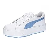 PUMA Damen Karmen L Sneaker, White-Blissful Blue, 39 EU