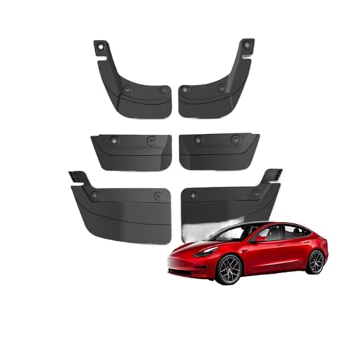Guardabarros invisibles para Tesla Model 3 Highland 2024 con protección delantera y trasera