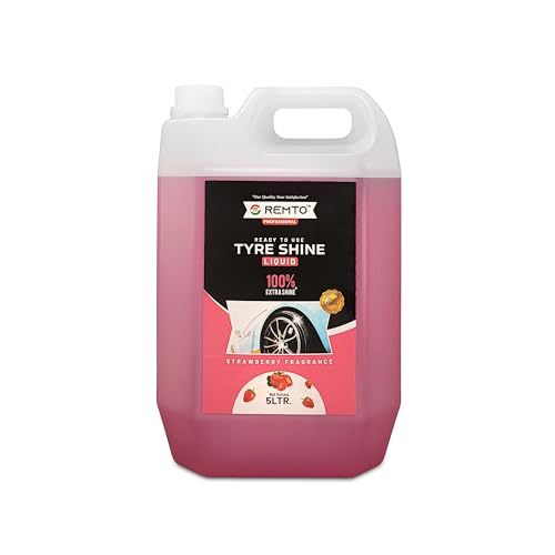 Image of Extreme Black Tyre Shine - Long Lasting Tyre Gloss & Dirt Repellent | Prevents Fading and Cracks | Non-Greasy Strawberry Scent