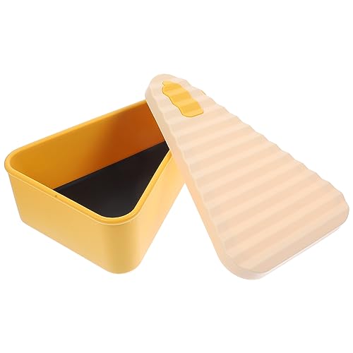 STOBAZA Restaurant Silicone Pizza Storage Box Thickened Food Container for Leftover Pizza Snacks for Use Microwave Safe Versatile Food Storage