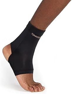 Tommie Copper Unisex Core Compression Ankle Sleeve - Black, Medium