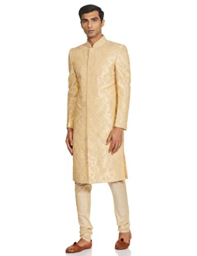 Image of Ethnix by Raymond Men's Polyester Blend Regular Fit Tunic Shirt