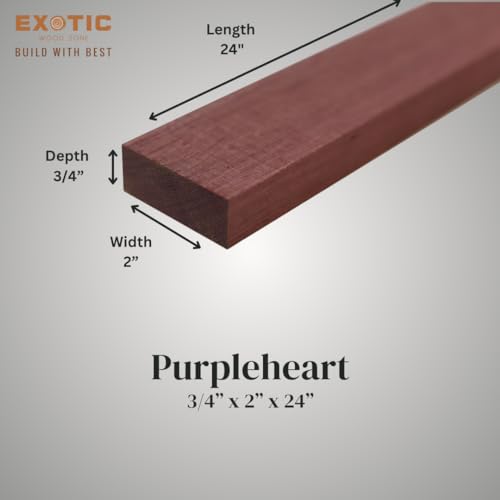 Exotic Wood Zone PRIME985 Purpleheart Exotic Hardwood Lumber Board thumb #4