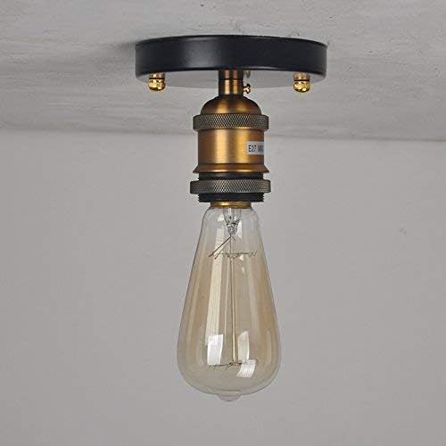 Vintage Ceiling Light Single Head Chandelier Ceiling Lamp Lighting Retro Flush Mount E27 Lamp Holder Antique Sconce Wall Lamp Industrial Country Style for Restaurant Bar Cafe