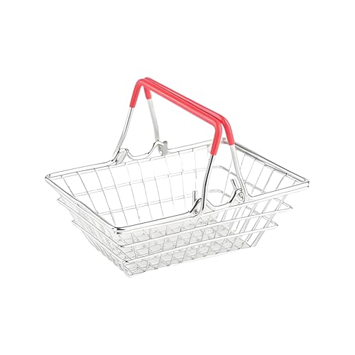 Genérico Carrito de Compras para - Accesorio de Casa de 25 cm, Mini Carrito de Mano de Supermercado, Juego de Simulación Sostenible | de Niñas coleccionistas, Jardín