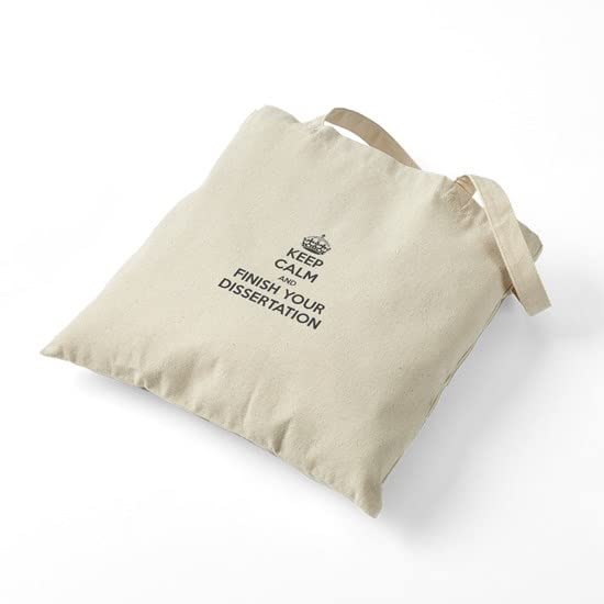 CafePress 'Keep Calm And Finish Your Dissertation' Tote Bag - Natural Canvas Reusable Shopping Bag, Two Sizes - View #10