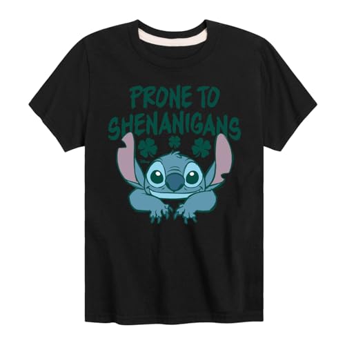 Disney Lilo and Stitch - Prone to Shenanigans - Boys Youth Short Sleeve Graphic T-Shirt