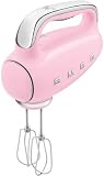 Smeg, Batteur Électrique HMF01PKEU, 9 Niveaux de Vitesse, Fonction Turbo, Système de Démarrage Progressif, 4 Batteurs, 2 Crochets Pétrisseurs et Range Cable Fournis, 250W, Rose - 4