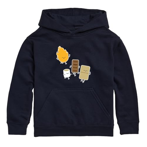 Instant Message - Fire and Smore - Toddler and Youth Pullover Fleece Hoodie