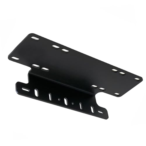 Soporte de matrícula universal MASO elegante de aleación de aluminio negro 3