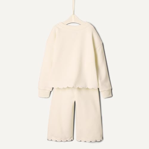 Image of Amazon Essentials x Sofia Grainge Toddlers and Baby Girls' French Terry Sweatshirt Pant and Top Set
