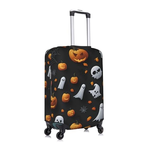 Cute Halloween Pattern Tsa Approved Luggage Cover For 18-32 Inch Suitcases Scratch-Resistant Stretch Luggage Cover3