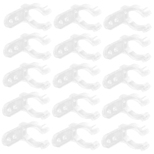 BESTonZON 100個 クリップチューブライト固定具 螺旋ネジ付きシリコーン製照明器具取付クランプ 簡単設置で蛍光灯管をしっかり支える向け装飾