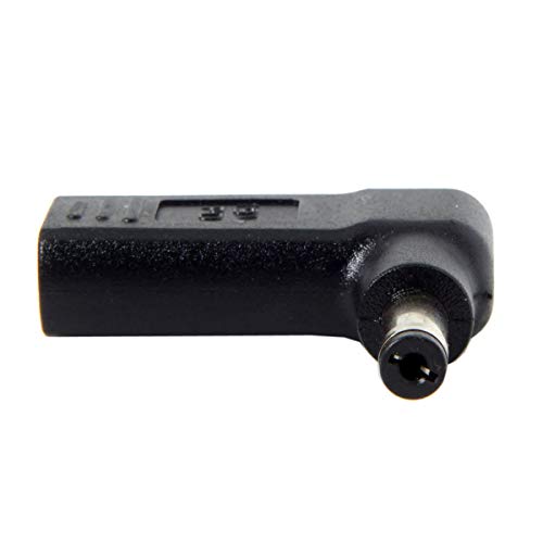 Cablecc USB-C USB 3.1 Typ C auf rechteckigen DC-Stecker 5,5 mm 4,0 mm 7,4 mm 3,0 mm 2,5 mm Adapter (5,5 x 2,1 mm)