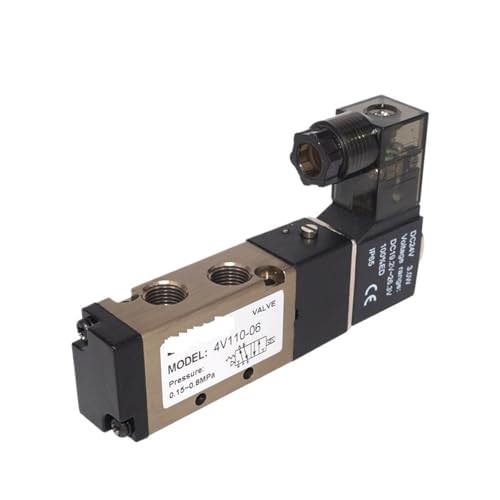 Électrovanne pneumatique 4V110-06 DC24V avec raccords 4mm pour système de commande de gaz - 3