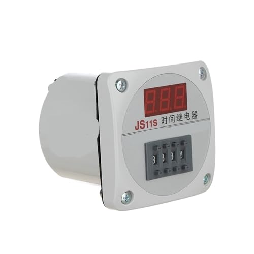 Relé de tiempo JS11S de 0.01S a 999H con pantalla digital para programar ciclos exactos 2