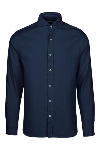 Image of SWIMS Santorini Men's Long Sleeve Linen Stretch Button Down Shirt | Lightweight breathable shirt for vacation, resort wear, travel and beach