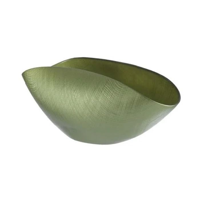 ONLYLUX Centrotavola Burano In Vetro Soffiato Dimensioni 38x11 cm Vari Colori (Verde), OL02301