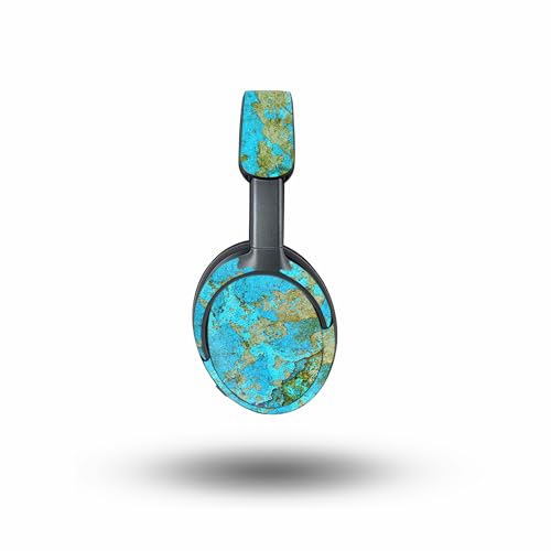 Image of MightySkins Glossy Glitter Skin Compatible with Bose QuietComfort Ultra - Teal Marble | Protective, Durable High-Gloss Glitter Finish | Easy to Apply
