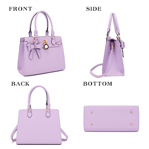 Image of Qiyuer Cute Purses Wallet Set For Women Handbags Satchel Tote Shoulder Bag | Affordable Luxury, Ideal Gift, Large Clutch Wallet, 2PCS, Sturdy Structured, Stylish, PU, Practical & Roomy for Daily & Work